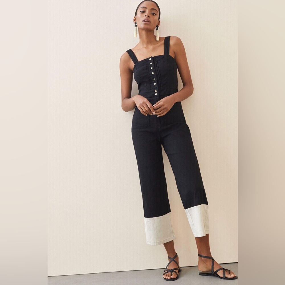 Anthropologie “the Collette” wide leg jumpsuit